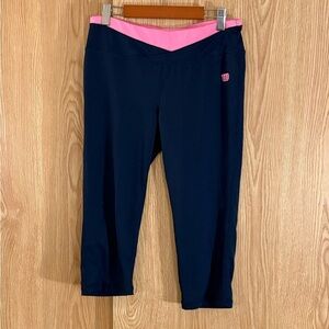 Wilson Navy and Pink Athletic Workout Leggings